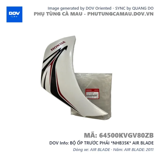 BỘ ỐP TRƯỚC PHẢI *NHB35K* AIR BLADE — 64500KVGV80ZB
