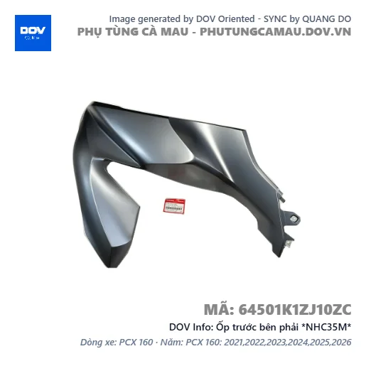 Ốp trước bên phải *NHC35M*  — 64501K1ZJ10ZC