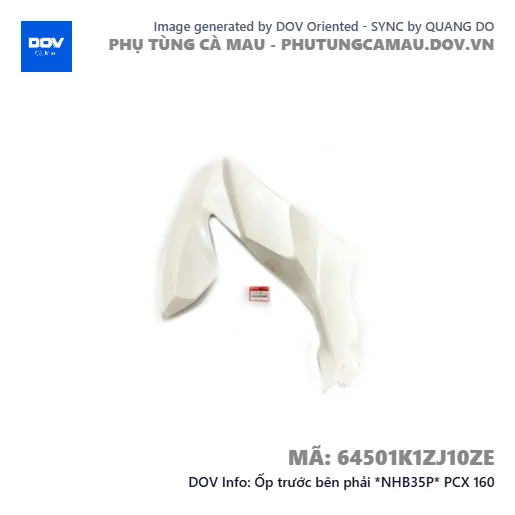 Ốp trước bên phải *NHB35P* PCX 160 — 64501K1ZJ10ZE