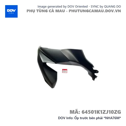 Ốp trước bên phải *NHA76M*  — 64501K1ZJ10ZG