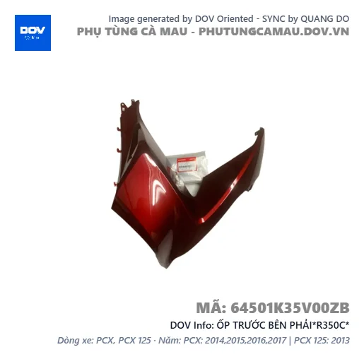 ỐP TRƯỚC BÊN PHẢI*R350C*  — 64501K35V00ZB