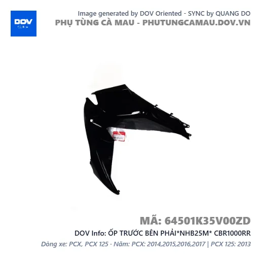 ỐP TRƯỚC BÊN PHẢI*NHB25M* CBR1000RR — 64501K35V00ZD