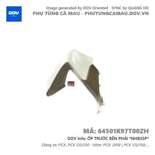 ỐP TRƯỚC BÊN PHẢI *NHB35P*  — 64501K97T00ZH