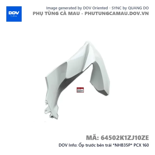Ốp trước bên trái *NHB35P* PCX 160 — 64502K1ZJ10ZE