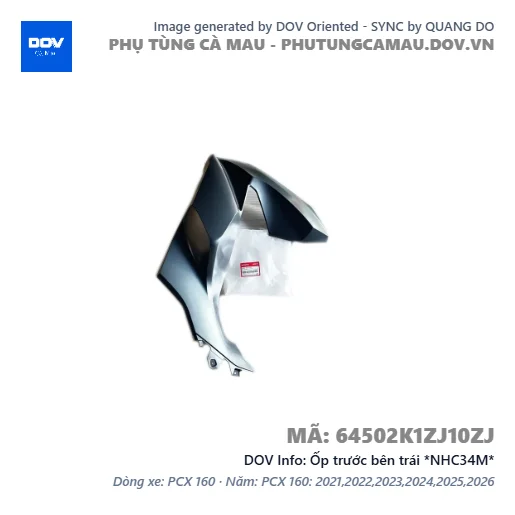 Ốp trước bên trái *NHC34M*  — 64502K1ZJ10ZJ