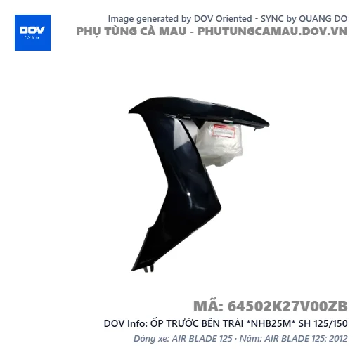 ỐP TRƯỚC BÊN TRÁI *NHB25M* SH 125/150 — 64502K27V00ZB