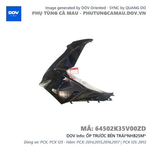 ỐP TRƯỚC BÊN TRÁI*NHB25M*  — 64502K35V00ZD