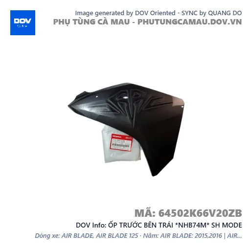 ỐP TRƯỚC BÊN TRÁI *NHB74M* SH MODE — 64502K66V20ZB