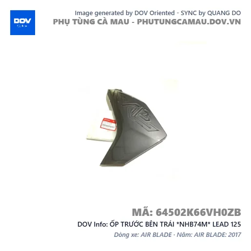 ỐP TRƯỚC BÊN TRÁI *NHB74M* LEAD 125 — 64502K66VH0ZB