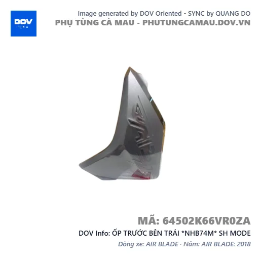 ỐP TRƯỚC BÊN TRÁI *NHB74M* SH MODE — 64502K66VR0ZA