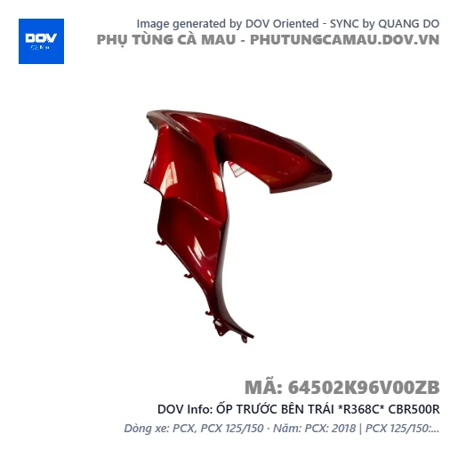 ỐP TRƯỚC BÊN TRÁI *R368C* CBR500R — 64502K96V00ZB
