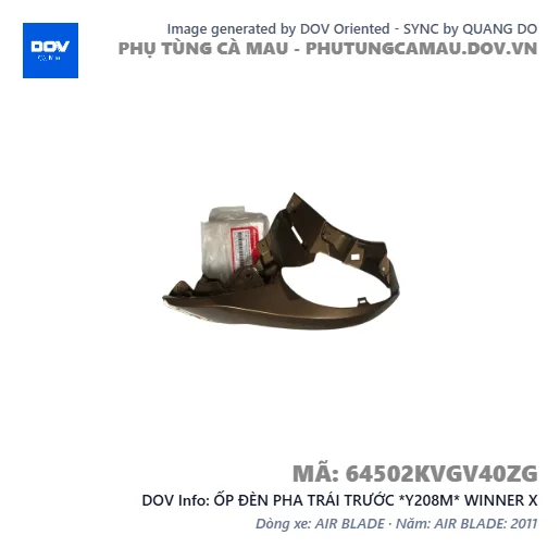ỐP ĐÈN PHA TRÁI TRƯỚC *Y208M* WINNER X — 64502KVGV40ZG
