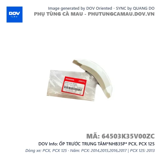 ỐP TRƯỚC TRUNG TÂM*NHB35P* PCX, PCX 125 — 64503K35V00ZC