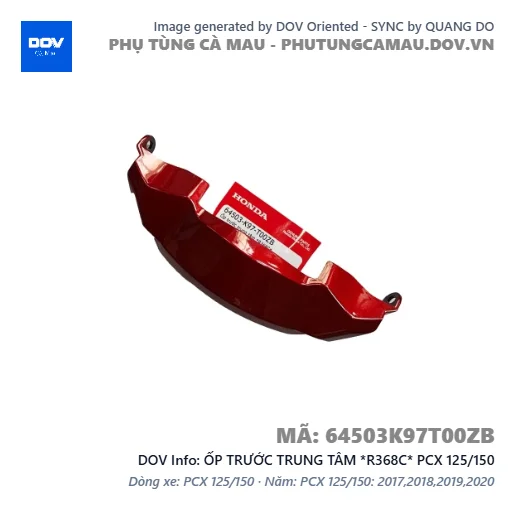 ỐP TRƯỚC TRUNG TÂM *R368C* PCX 125/150 — 64503K97T00ZB