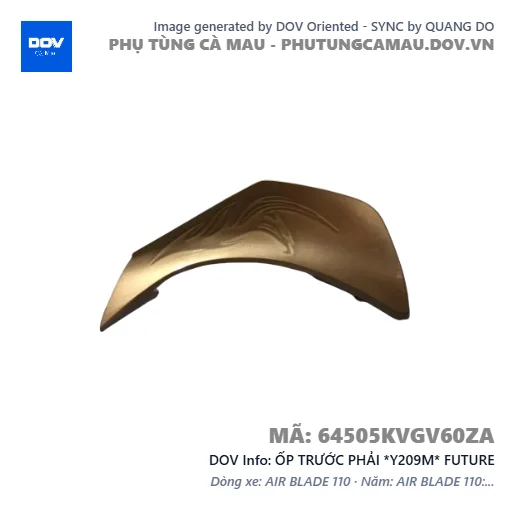 ỐP TRƯỚC PHẢI *Y209M* FUTURE — 64505KVGV60ZA