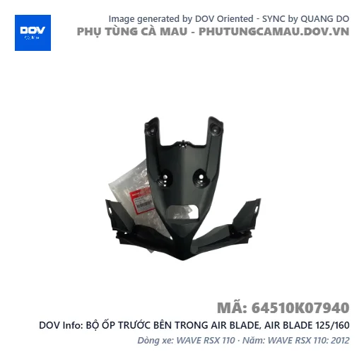 BỘ ỐP TRƯỚC BÊN TRONG AIR BLADE, AIR BLADE 125/160 — 64510K07940