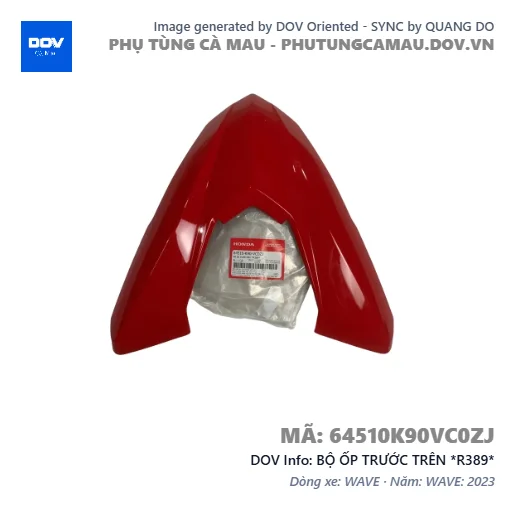 BỘ ỐP TRƯỚC TRÊN *R389* — 64510K90VC0ZJ