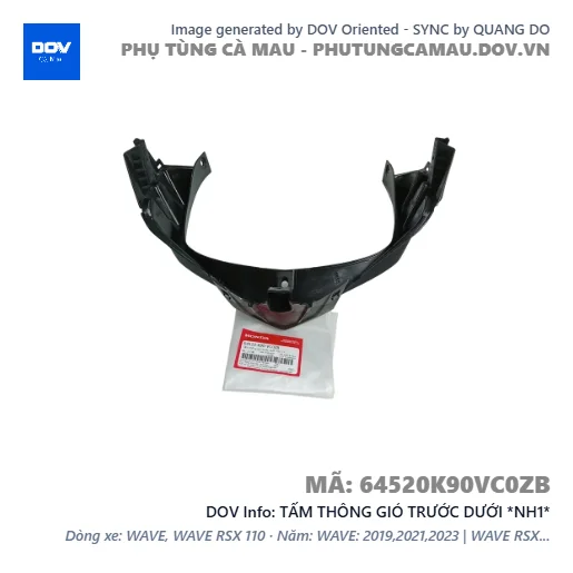 TẤM THÔNG GIÓ TRƯỚC DƯỚI *NH1* — 64520K90VC0ZB