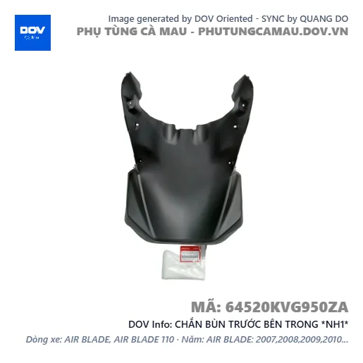 CHẮN BÙN TRƯỚC BÊN TRONG *NH1*  — 64520KVG950ZA