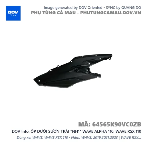 ỐP DƯỚI SƯỜN TRÁI *NH1* WAVE ALPHA 110, WAVE RSX 110 — 64565K90VC0ZB