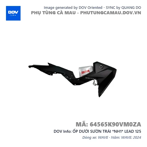 ỐP DƯỚI SƯỜN TRÁI *NH1* LEAD 125 — 64565K90VM0ZA