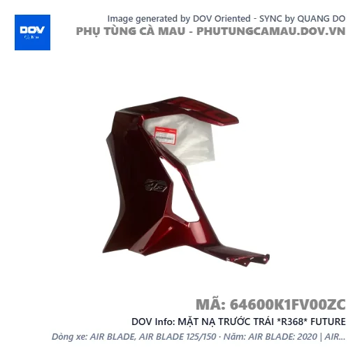 MẶT NẠ TRƯỚC TRÁI *R368* FUTURE — 64600K1FV00ZC
