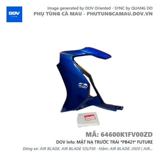 MẶT NẠ TRƯỚC TRÁI *PB421* FUTURE — 64600K1FV00ZD