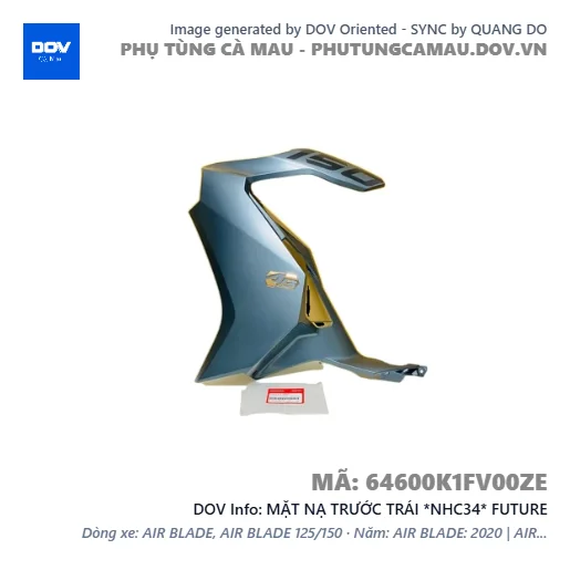 MẶT NẠ TRƯỚC TRÁI *NHC34* FUTURE — 64600K1FV00ZE