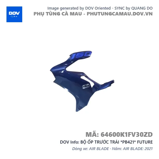 BỘ ỐP TRƯỚC TRÁI *PB421* FUTURE — 64600K1FV30ZD