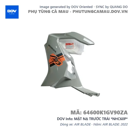 MẶT NẠ TRƯỚC TRÁI *NHC60P*  — 64600K1GV90ZA