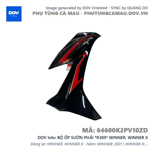 BỘ ỐP SƯỜN PHẢI *R389* WINNER, WINNER X — 64600K2PV10ZD