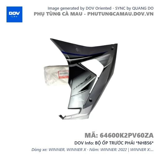 BỘ ỐP TRƯỚC PHẢI *NHB56* — 64600K2PV60ZA