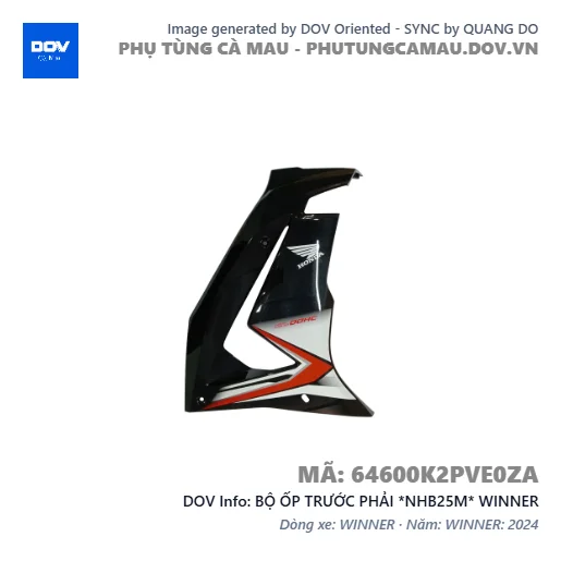 BỘ ỐP TRƯỚC PHẢI *NHB25M* WINNER — 64600K2PVE0ZA