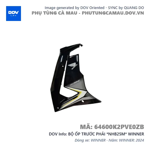 BỘ ỐP TRƯỚC PHẢI *NHB25M* WINNER — 64600K2PVE0ZB