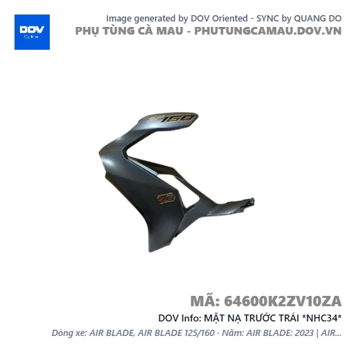 MẶT NẠ TRƯỚC TRÁI *NHC34*  — 64600K2ZV10ZA