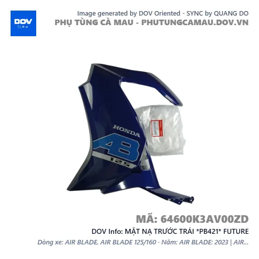 MẶT NẠ TRƯỚC TRÁI *PB421* FUTURE — 64600K3AV00ZD