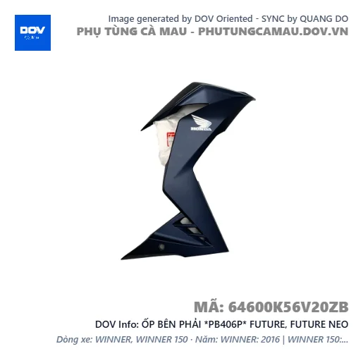 ỐP BÊN PHẢI *PB406P* FUTURE, FUTURE NEO — 64600K56V20ZB