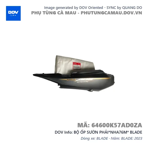 BỘ ỐP SƯỜN PHẢI*NHA76M* BLADE — 64600K57AD0ZA