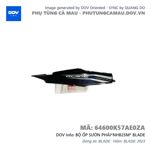 BỘ ỐP SƯỜN PHẢI*NHB25M* BLADE — 64600K57AE0ZA