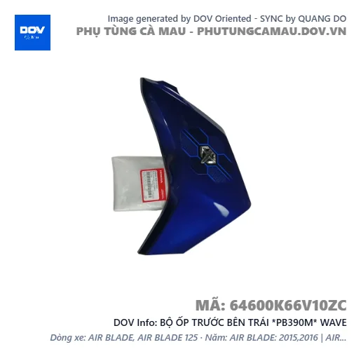BỘ ỐP TRƯỚC BÊN TRÁI *PB390M* WAVE — 64600K66V10ZC