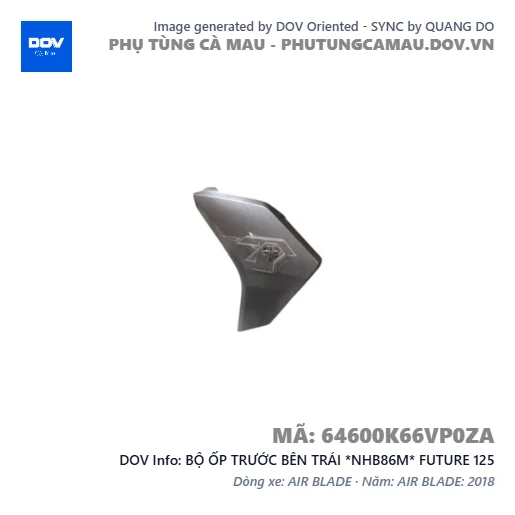 BỘ ỐP TRƯỚC BÊN TRÁI *NHB86M* FUTURE 125 — 64600K66VP0ZA