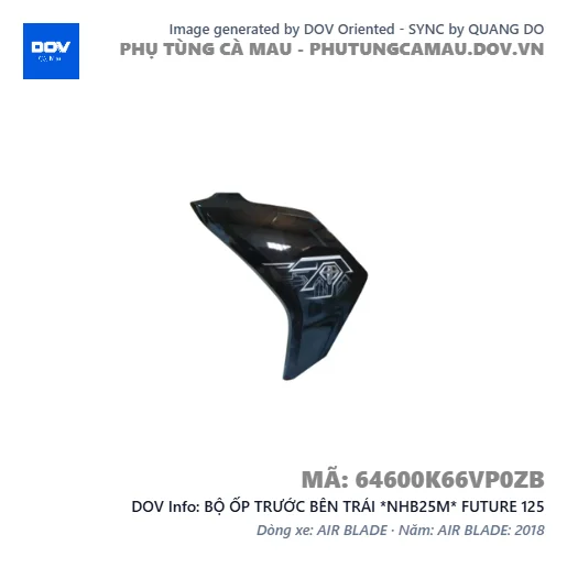 BỘ ỐP TRƯỚC BÊN TRÁI *NHB25M* FUTURE 125 — 64600K66VP0ZB