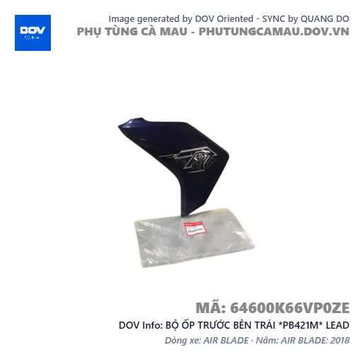 BỘ ỐP TRƯỚC BÊN TRÁI *PB421M* LEAD — 64600K66VP0ZE