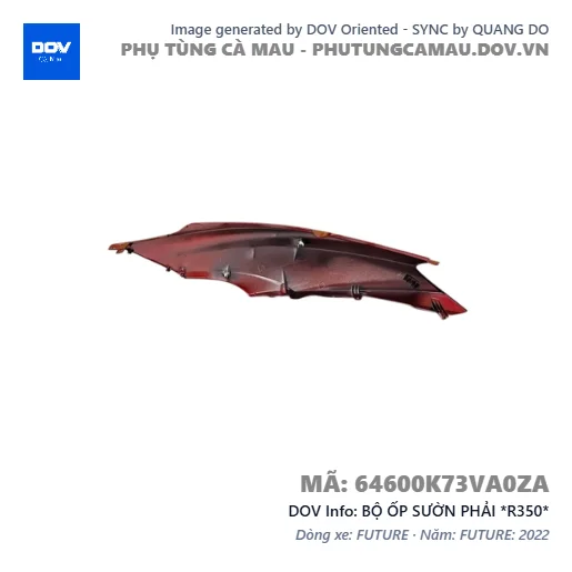 BỘ ỐP SƯỜN PHẢI *R350*  — 64600K73VA0ZA