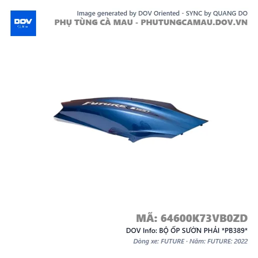 BỘ ỐP SƯỜN PHẢI *PB389*  — 64600K73VB0ZD