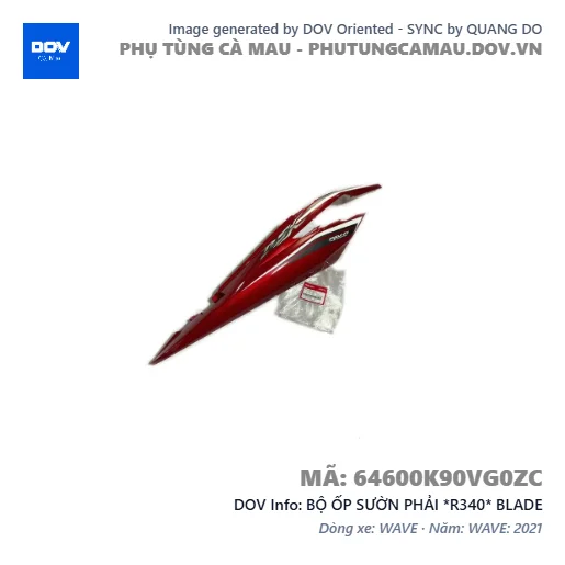 BỘ ỐP SƯỜN PHẢI *R340* BLADE — 64600K90VG0ZC