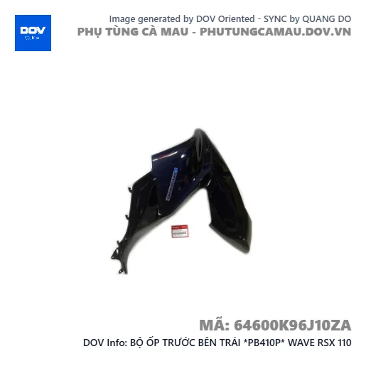 BỘ ỐP TRƯỚC BÊN TRÁI *PB410P* WAVE RSX 110 — 64600K96J10ZA