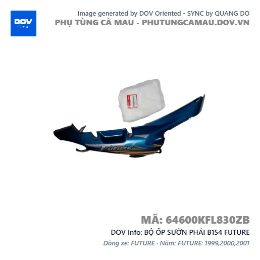 BỘ ỐP SƯỜN PHẢI B154 FUTURE — 64600KFL830ZB