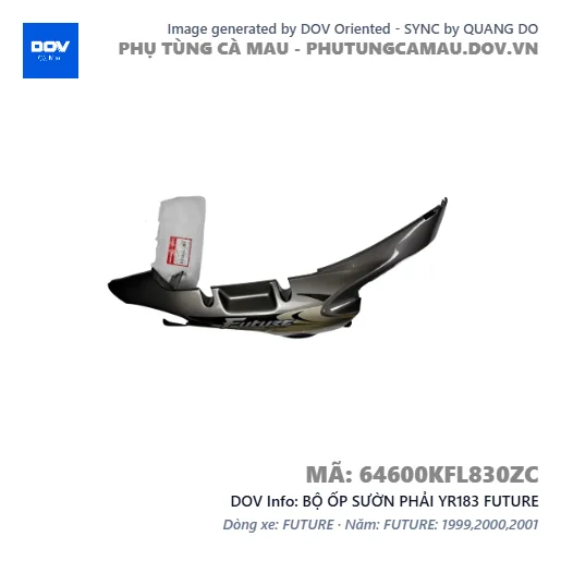 BỘ ỐP SƯỜN PHẢI YR183 FUTURE — 64600KFL830ZC