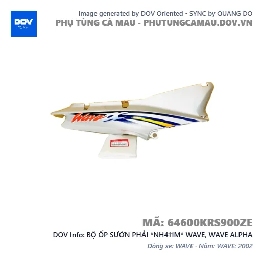 BỘ ỐP SƯỜN PHẢI *NH411M* WAVE, WAVE ALPHA — 64600KRS900ZE